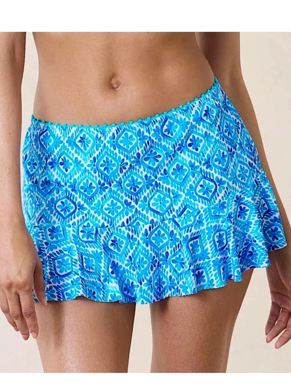 Tommy Bahama Island Cays Shell Flounce Skirted Bikini Bottoms